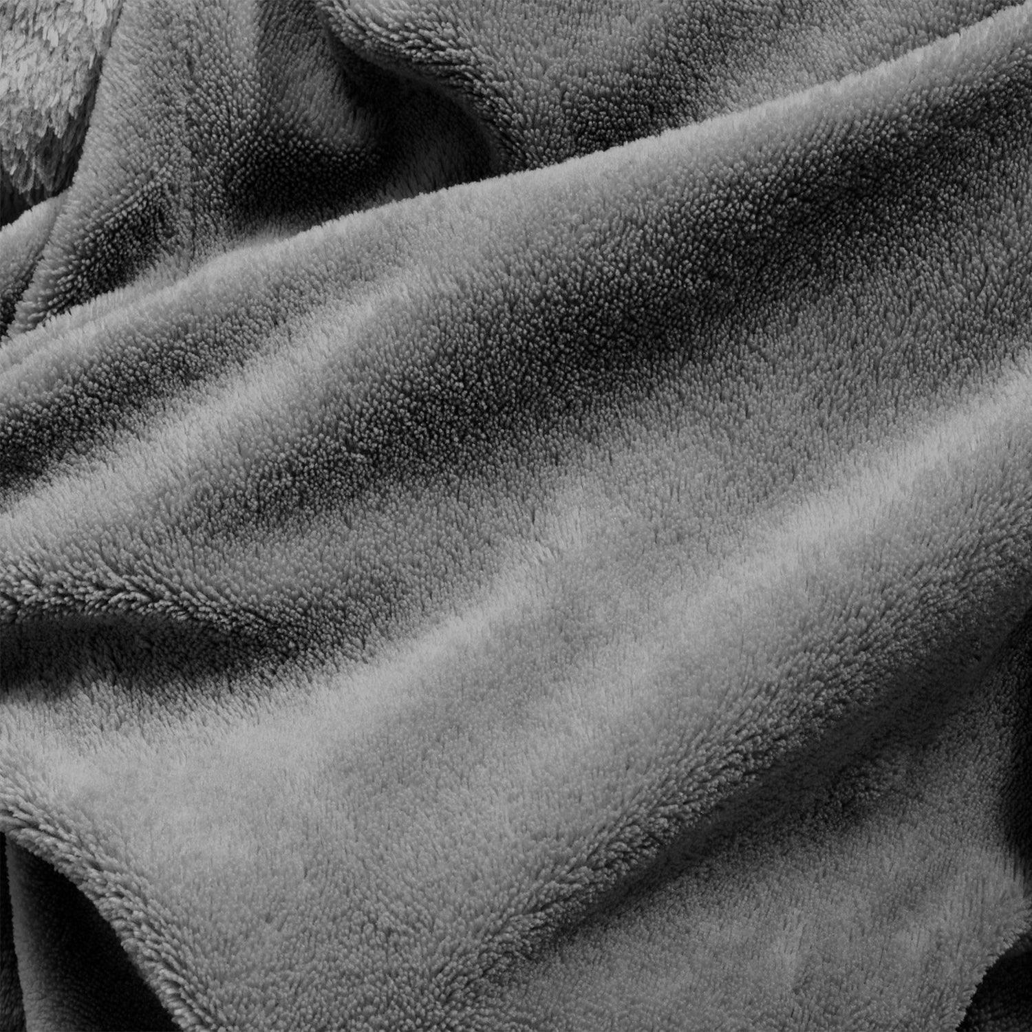 Royal Comfort Snug Hoodie Nightwear Super Soft Reversible Coral Fleece 750GSM - Grey-Occasions &gt; Costumes-PEROZ Accessories