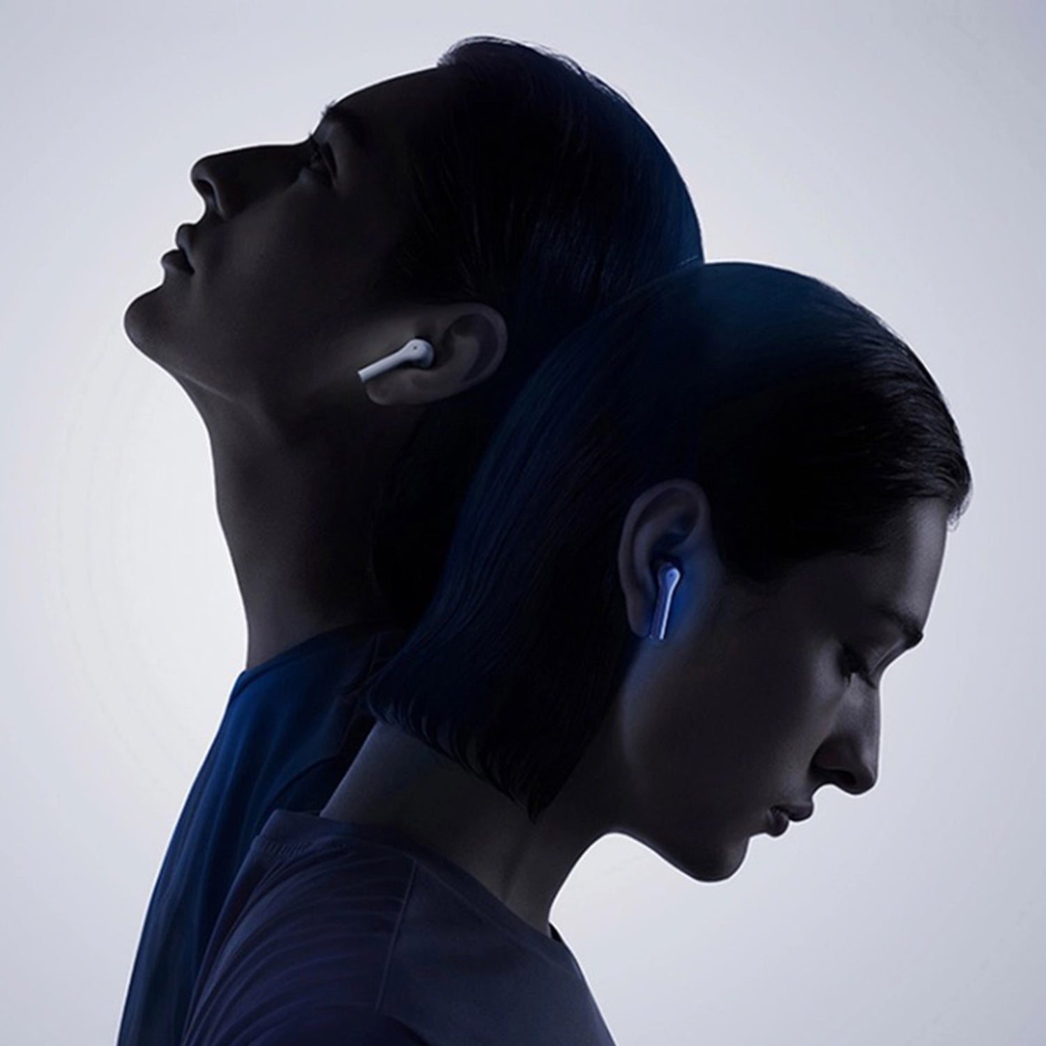 FitSmart Wireless Earbuds Earphones Bluetooth 5.0 For IOS Android In Built Mic - White-Headphones-PEROZ Accessories