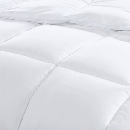 Royal Comfort Tencel Blend Quilt 300GSM Eco Friendly Breathable All Season - King - White-Home &amp; Garden &gt; Bedding-PEROZ Accessories