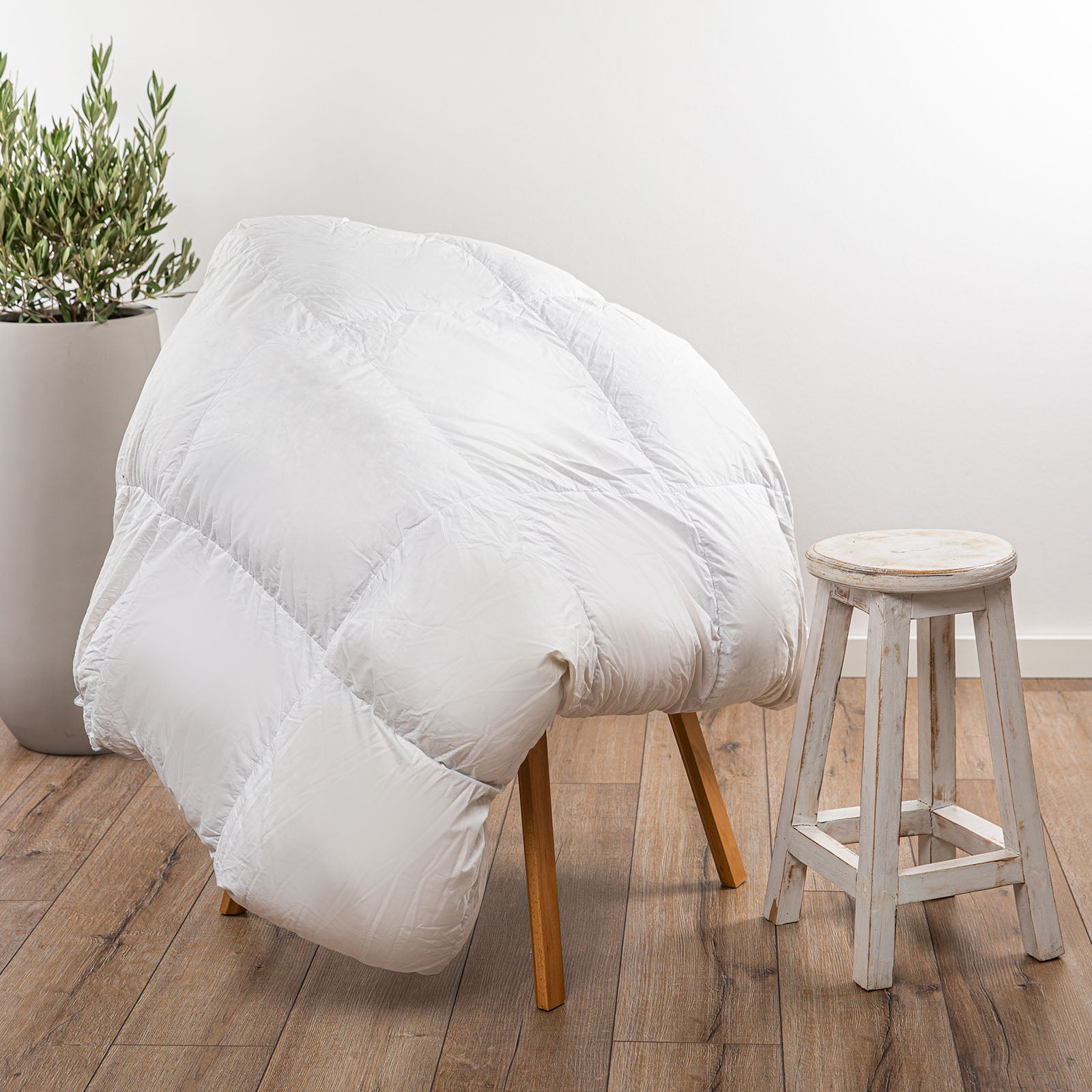 Royal Comfort Tencel Blend Quilt 300GSM Eco Friendly Breathable All Season - King - White-Home &amp; Garden &gt; Bedding-PEROZ Accessories