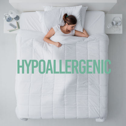 Royal Comfort Tencel Blend Quilt 300GSM Eco Friendly Breathable All Season - King - White-Home &amp; Garden &gt; Bedding-PEROZ Accessories