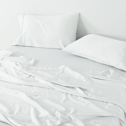 Royal Comfort 600 Thread Count Cooling Ultra Soft Tencel Eucalyptus Sheet Set - King - White-Home &amp; Garden &gt; Bedding-PEROZ Accessories