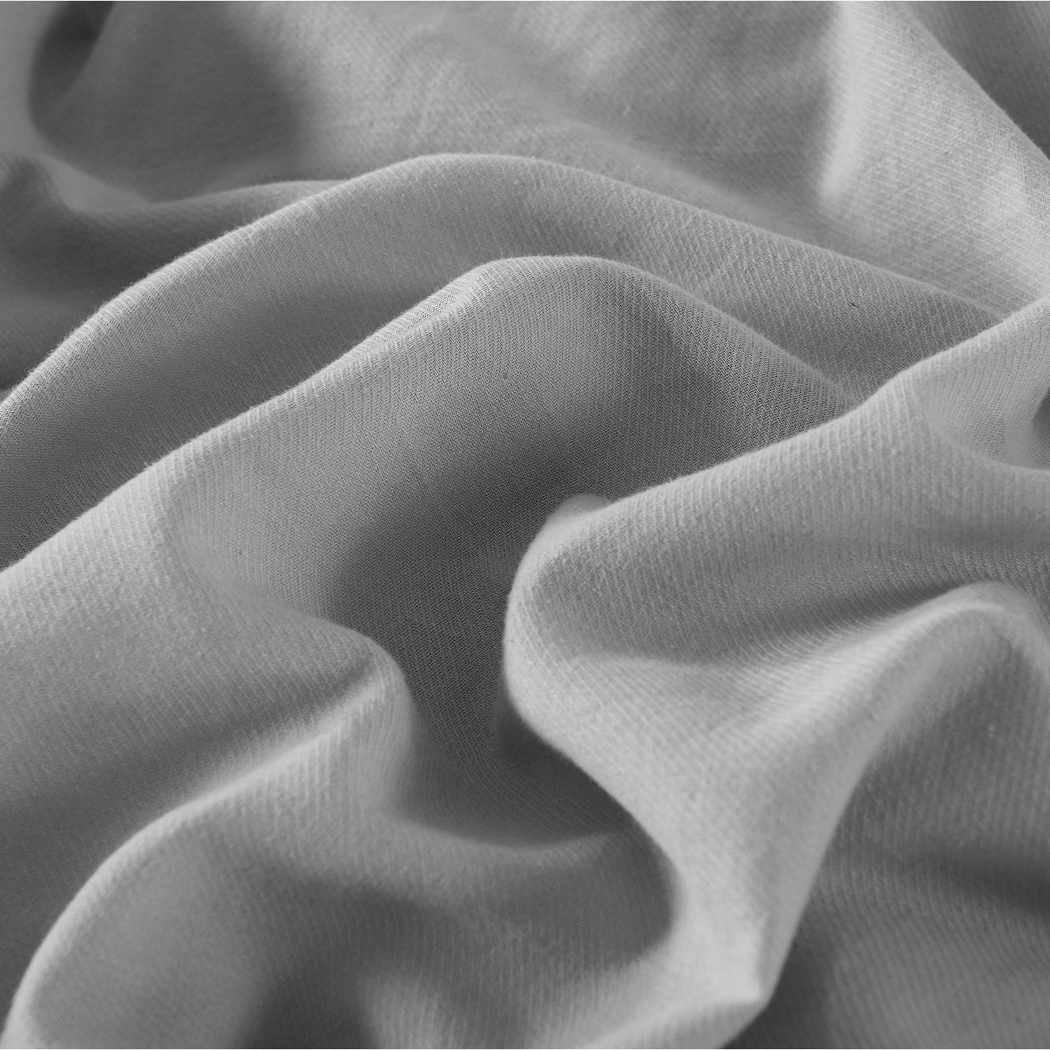 Royal Comfort Hemp Braid Cotton Blend Quilt Cover Set Reverse Stripe Bedding - King - Light Grey-Home &amp; Garden &gt; Bedding-PEROZ Accessories