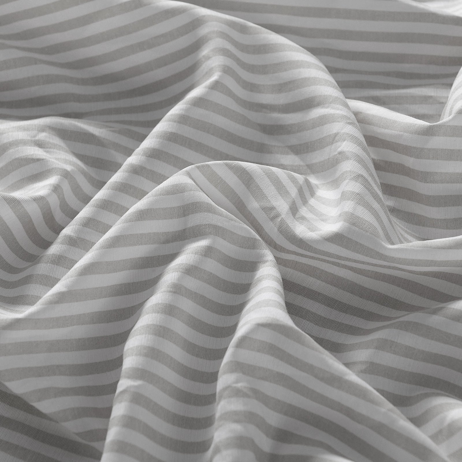 Royal Comfort Stripes Linen Blend Sheet Set Bedding Luxury Breathable Ultra Soft - Queen - Grey-Home &amp; Garden &gt; Bedding-PEROZ Accessories