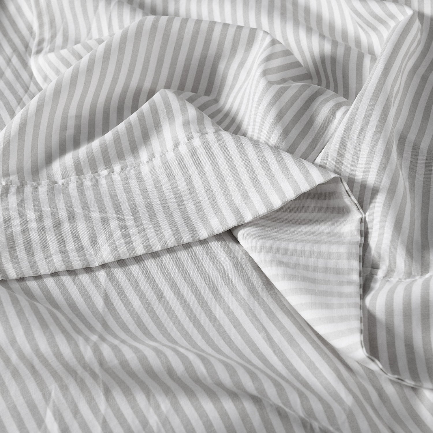 Royal Comfort Stripes Linen Blend Sheet Set Bedding Luxury Breathable Ultra Soft - Queen - Grey-Home &amp; Garden &gt; Bedding-PEROZ Accessories