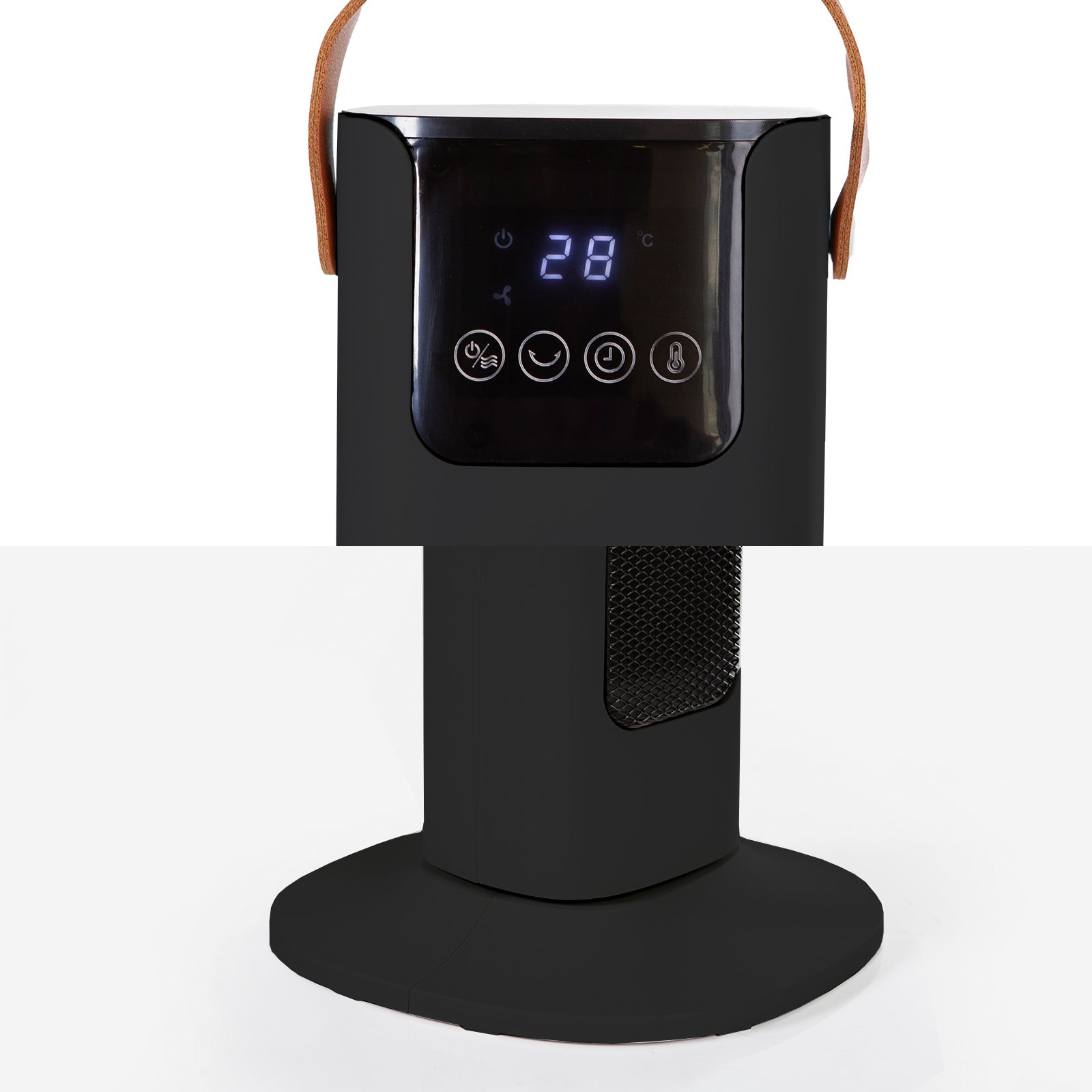Pursonic Electric Ceramic Tower Heater Portable Oscillating Remote Control - Black-Appliances &gt; Heaters-PEROZ Accessories