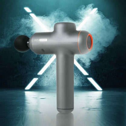 FitSmart LED Touch Screen POWER-X Vibration Therapy Device Massage Gun Grey-Massagers-PEROZ Accessories