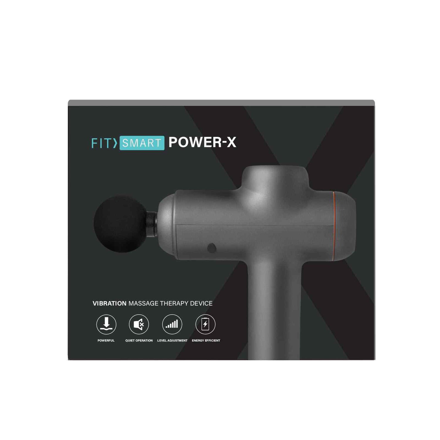 FitSmart LED Touch Screen POWER-X Vibration Therapy Device Massage Gun Grey-Massagers-PEROZ Accessories