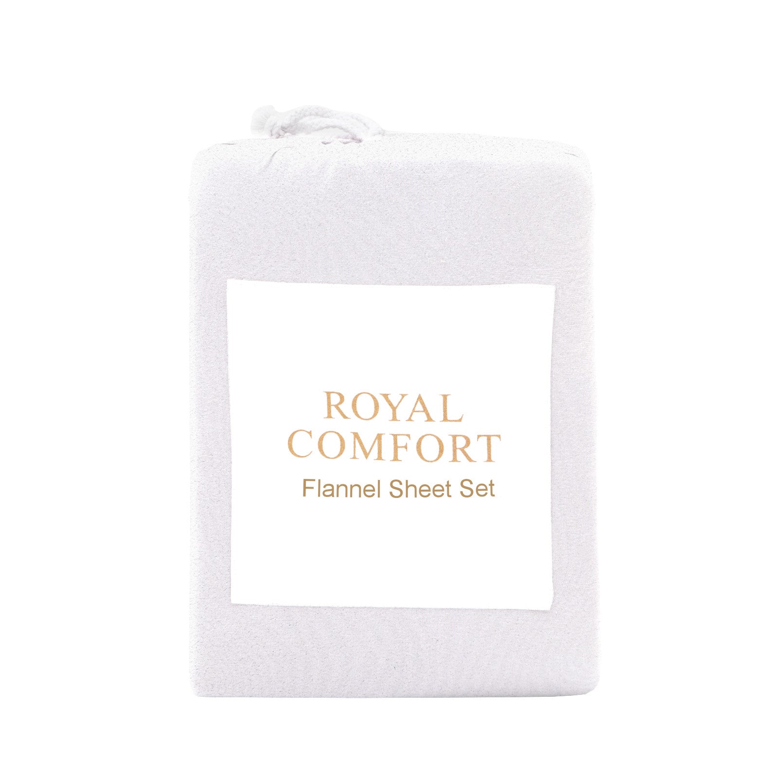 Royal Comfort Polar Fleece Flannel Sheet Set Ultra Soft Plush Cozy - Single - White-Bed Sheets-PEROZ Accessories