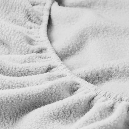 Royal Comfort Polar Fleece Flannel Sheet Set Ultra Soft Plush Cozy - Single - White-Bed Sheets-PEROZ Accessories