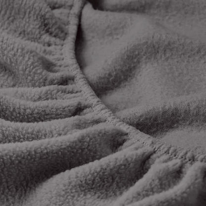 Royal Comfort Polar Fleece Flannel Sheet Set Ultra Soft Plush Cozy - Single - Charcoal-Bed Sheets-PEROZ Accessories