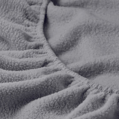 Royal Comfort Polar Fleece Flannel Sheet Set Ultra Soft Plush Cozy - Double - Grey-Bed Sheets-PEROZ Accessories