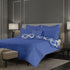 Royal Comfort Bamboo Cooling Reversible 7 Piece Comforter Set Bedspread - Queen - Royal Blue-Bed Sheets-PEROZ Accessories