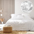 Royal Comfort 100% Jersey Cotton Quilt Cover Set Ultra Soft Bedding Luxurious - King - White-Home & Garden > Bedding-PEROZ Accessories