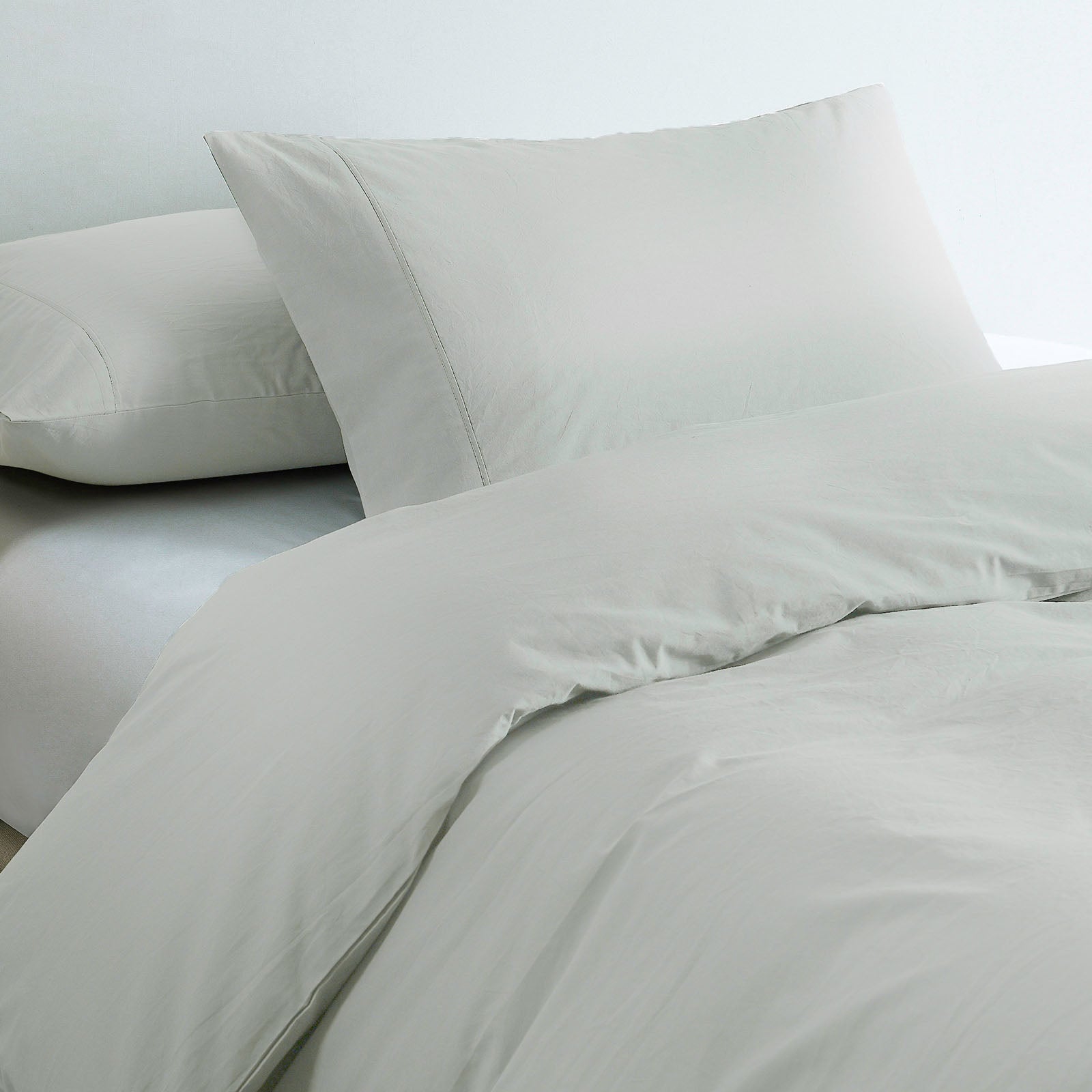 Royal Comfort 100% Jersey Cotton Quilt Cover Set Ultra Soft Bedding Luxurious - King - Grey Marle-Home &amp; Garden &gt; Bedding-PEROZ Accessories