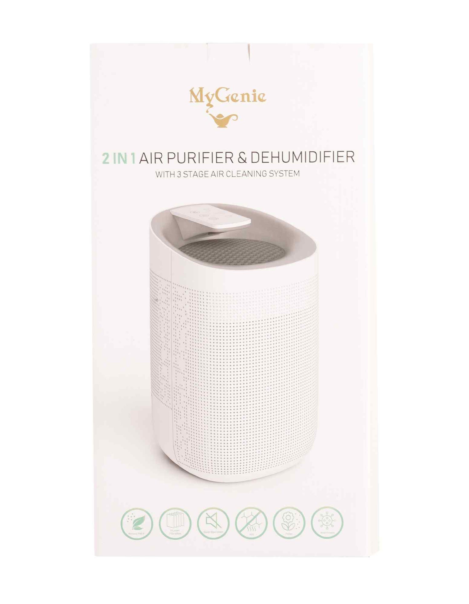 MyGenie 2-in-1 Air Purifier and Dehumidifier WI-FI Control HEPA Filter White-Air Purifiers-PEROZ Accessories