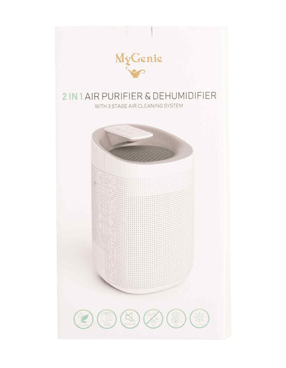 MyGenie 2-in-1 Air Purifier and Dehumidifier WI-FI Control HEPA Filter White-Air Purifiers-PEROZ Accessories