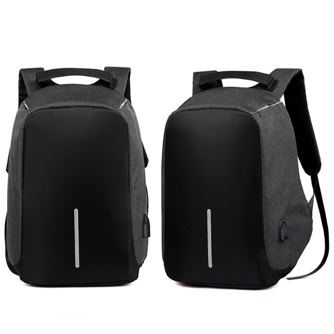 Anti Theft Backpack Waterproof bag School Travel Laptop Bags USB Charging - Black-Backpacks-PEROZ Accessories