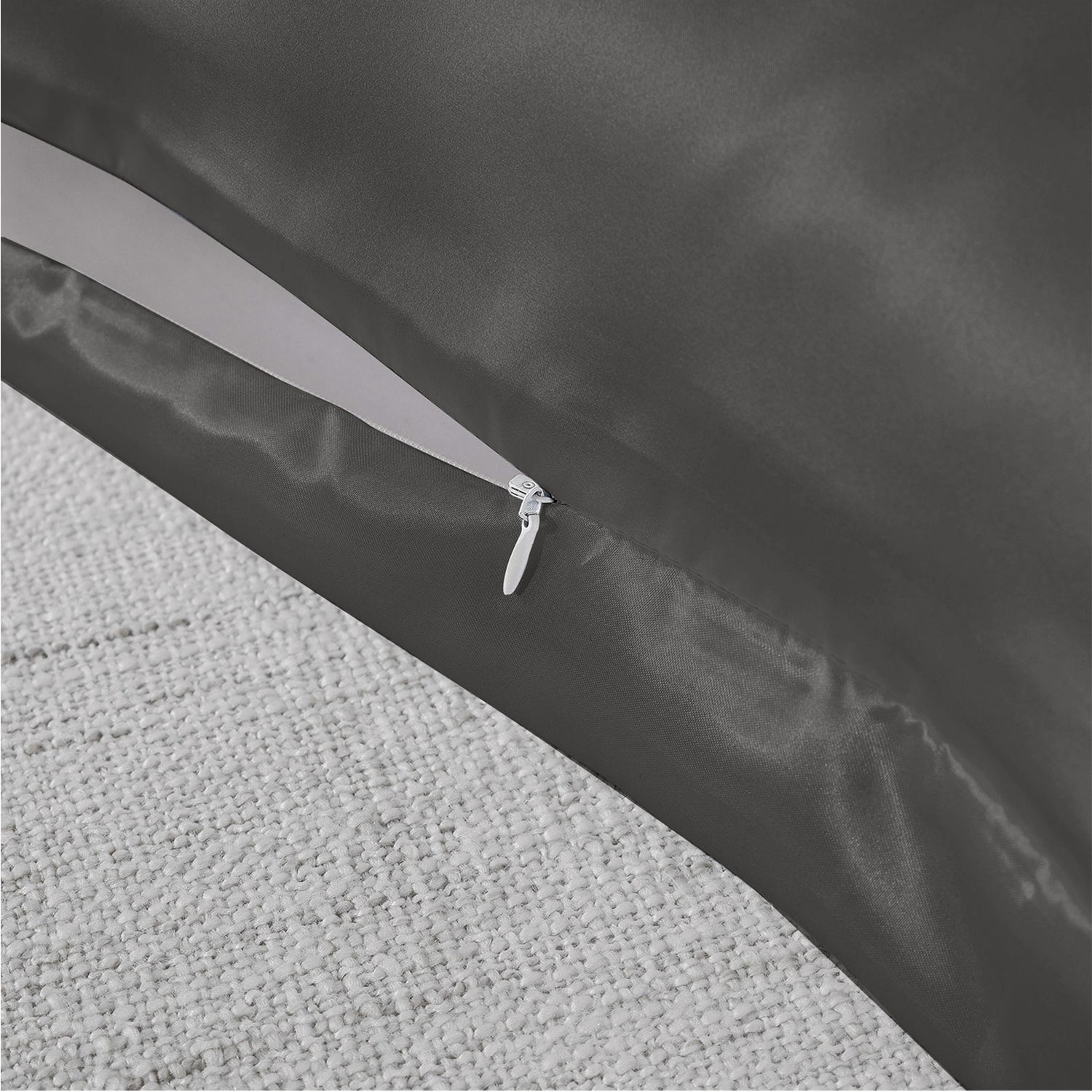 Royal Comfort Mulberry Soft Silk Hypoallergenic Pillowcase Twin Pack 51 x 76cm - Charcoal-Pillowcases-PEROZ Accessories