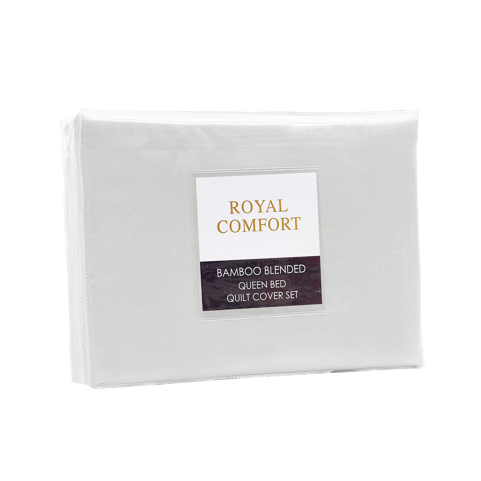 Royal Comfort Bamboo Blended Quilt Cover Set 1000TC Ultra Soft Luxury Bedding - Queen - White-Home &amp; Garden &gt; Bedding-PEROZ Accessories