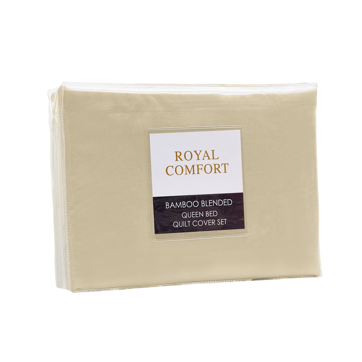 Royal Comfort Bamboo Blended Quilt Cover Set 1000TC Ultra Soft Luxury Bedding - Queen - Ivory-Home &amp; Garden &gt; Bedding-PEROZ Accessories