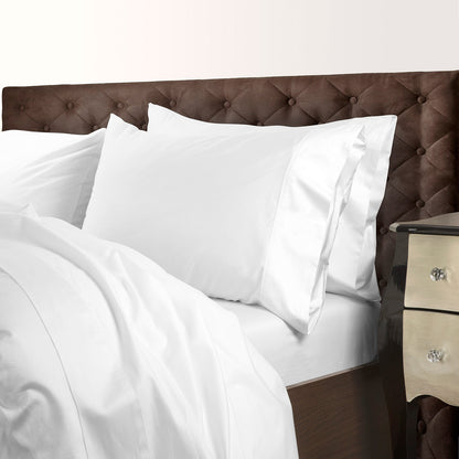 Royal Comfort 1000 Thread Count Cotton Blend Quilt Cover Set Premium Hotel Grade - Queen - White-Home &amp; Garden &gt; Bedding-PEROZ Accessories