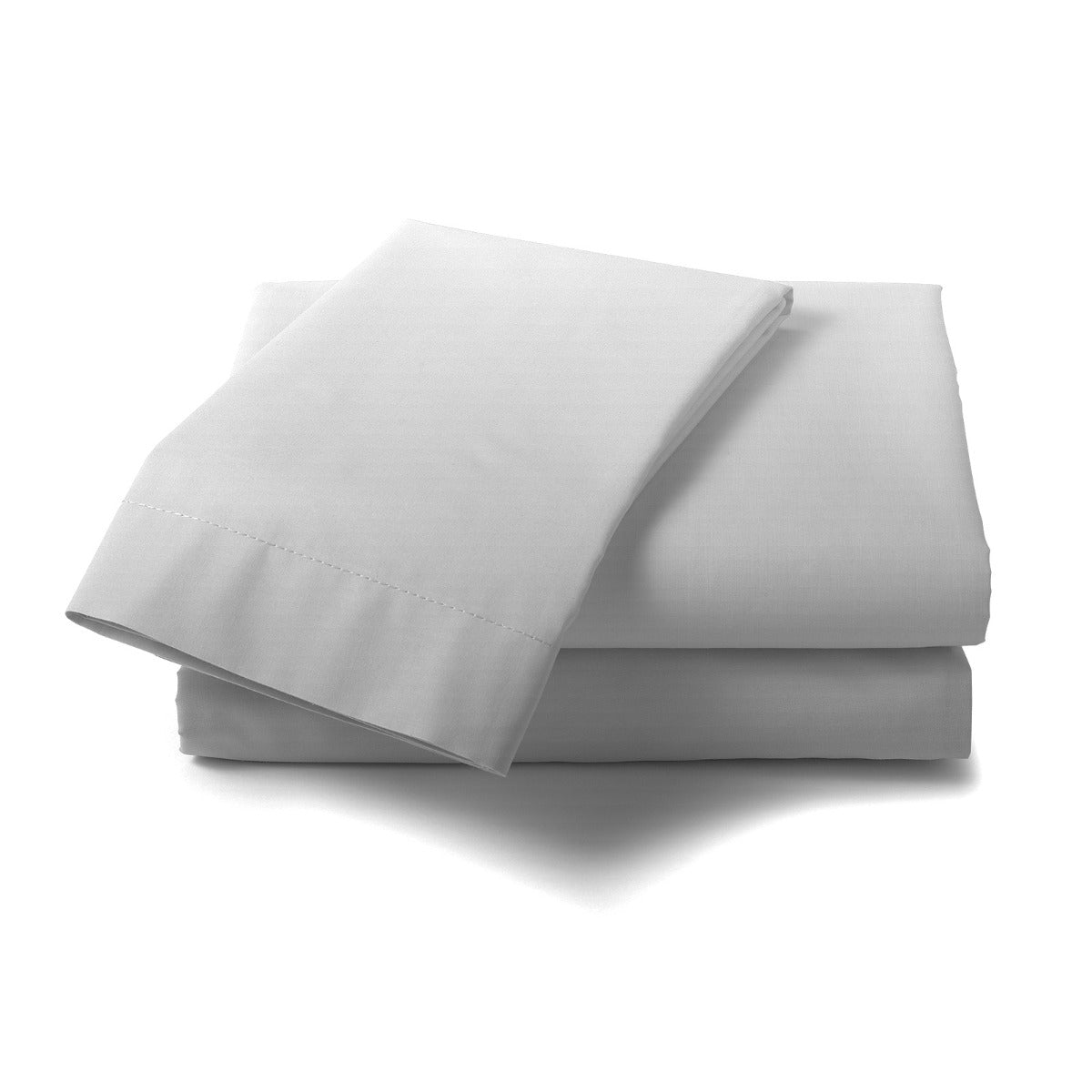 Royal Comfort 1000 Thread Count Cotton Blend Quilt Cover Set Premium Hotel Grade - Queen - Silver-Home &amp; Garden &gt; Bedding-PEROZ Accessories