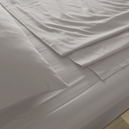 Royal Comfort 1000TC Hotel Grade Bamboo Cotton Sheets Pillowcases Set Ultrasoft - King - Dove-Bed Sheets-PEROZ Accessories