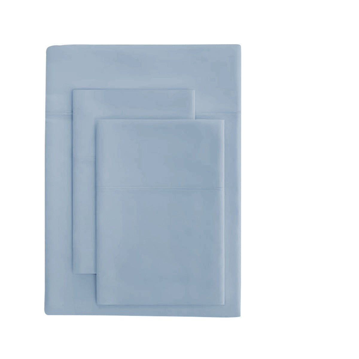 Balmain 1000 Thread Count Hotel Grade Bamboo Cotton Quilt Cover Pillowcases Set - King - Blue Fog-Quilt Covers-PEROZ Accessories