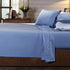 Royal Comfort 250TC Organic 100% Cotton Sheet Set 4 Piece Luxury Hotel Style - Double - Indigo-Home & Garden > Bedding-PEROZ Accessories