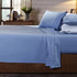 Royal Comfort 250TC Organic 100% Cotton Sheet Set 4 Piece Luxury Hotel Style - Double - Indigo-Home & Garden > Bedding-PEROZ Accessories
