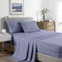 Royal Comfort 2000 Thread Count Bamboo Cooling Sheet Set Ultra Soft Bedding - Double - Lilac Grey-Bed Sheets-PEROZ Accessories