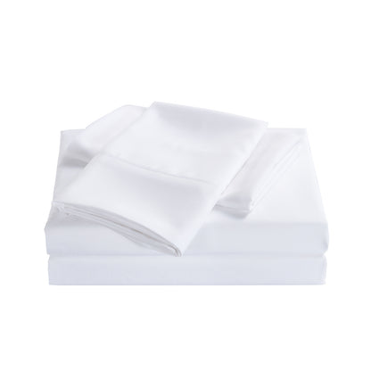 Royal Comfort 2000 Thread Count Bamboo Cooling Sheet Set Ultra Soft Bedding - Queen - White-Bed Sheets-PEROZ Accessories