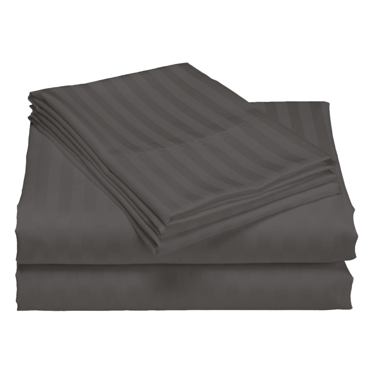 Royal Comfort 1200TC Quilt Cover Set Damask Cotton Blend Luxury Sateen Bedding - Queen - Charcoal Grey-Home &amp; Garden &gt; Bedding-PEROZ Accessories