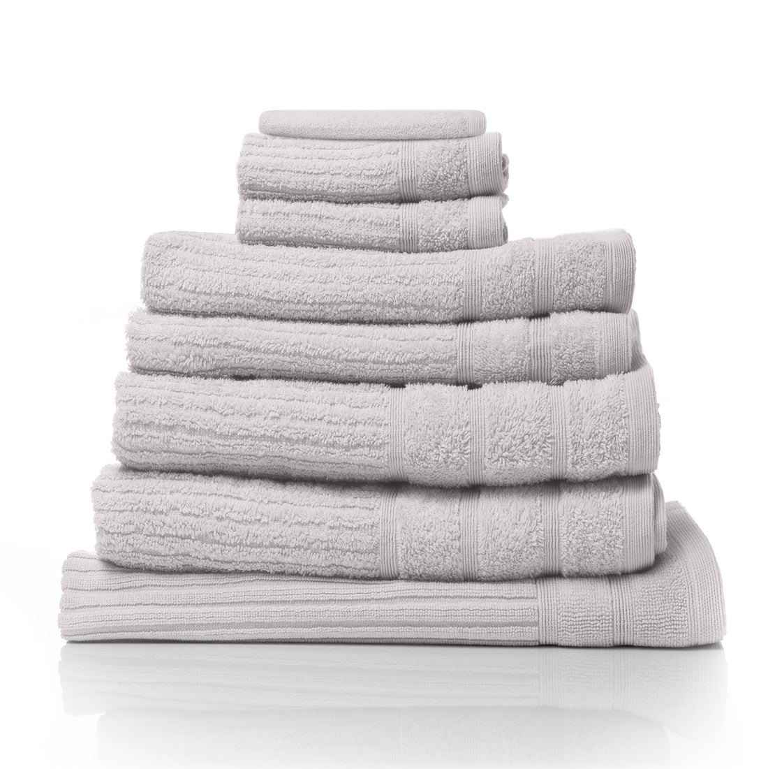 Royal Comfort Eden Egyptian Cotton 600GSM 8 Piece Luxury Bath Towels Set - Holly-Towels-PEROZ Accessories