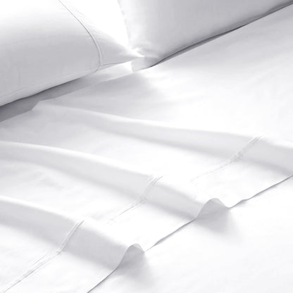 Royal Comfort 1500 Thread Count Cotton Rich Sheet Set 4 Piece Ultra Soft Bedding - Double - White-Home &amp; Garden &gt; Bedding-PEROZ Accessories