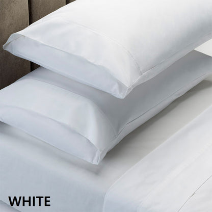 Royal Comfort 1500 Thread Count Cotton Rich Sheet Set 4 Piece Ultra Soft Bedding - Double - White-Home &amp; Garden &gt; Bedding-PEROZ Accessories
