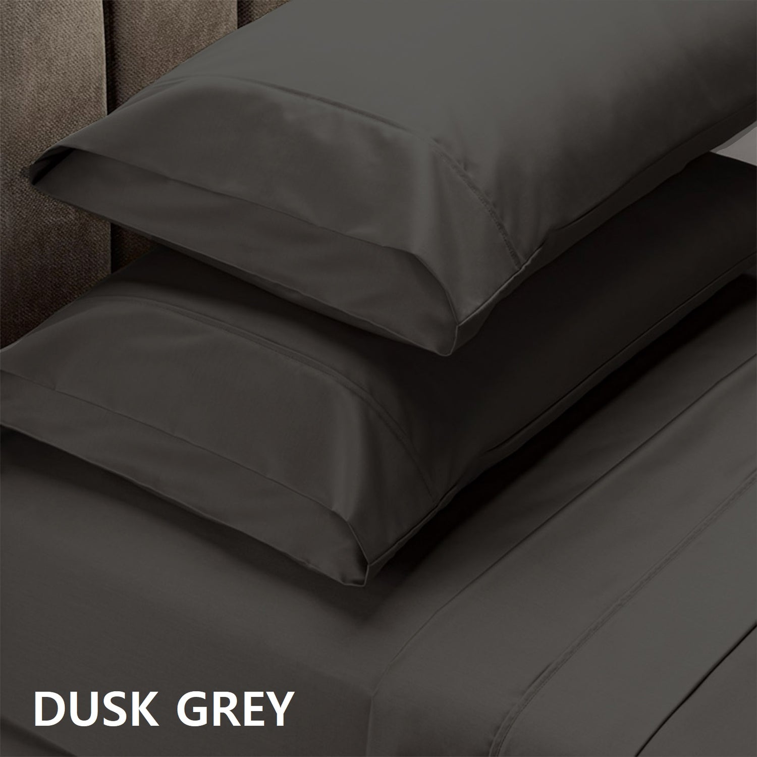 Royal Comfort 1500 Thread Count Cotton Rich Sheet Set 4 Piece Ultra Soft Bedding - King - Dusk Grey-Home &amp; Garden &gt; Bedding-PEROZ Accessories