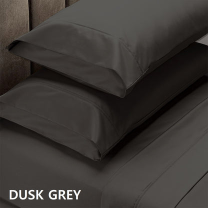Royal Comfort 1500 Thread Count Cotton Rich Sheet Set 4 Piece Ultra Soft Bedding - King - Dusk Grey-Home &amp; Garden &gt; Bedding-PEROZ Accessories