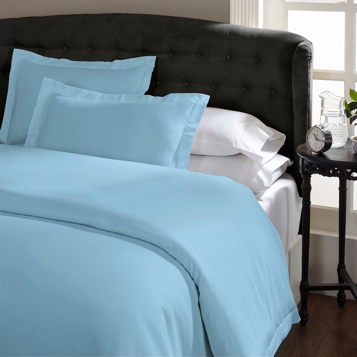 Royal Comfort King 1500TC Markle Collection Cotton Blend Quilt Cover Set - Indigo-Quilt Covers-PEROZ Accessories
