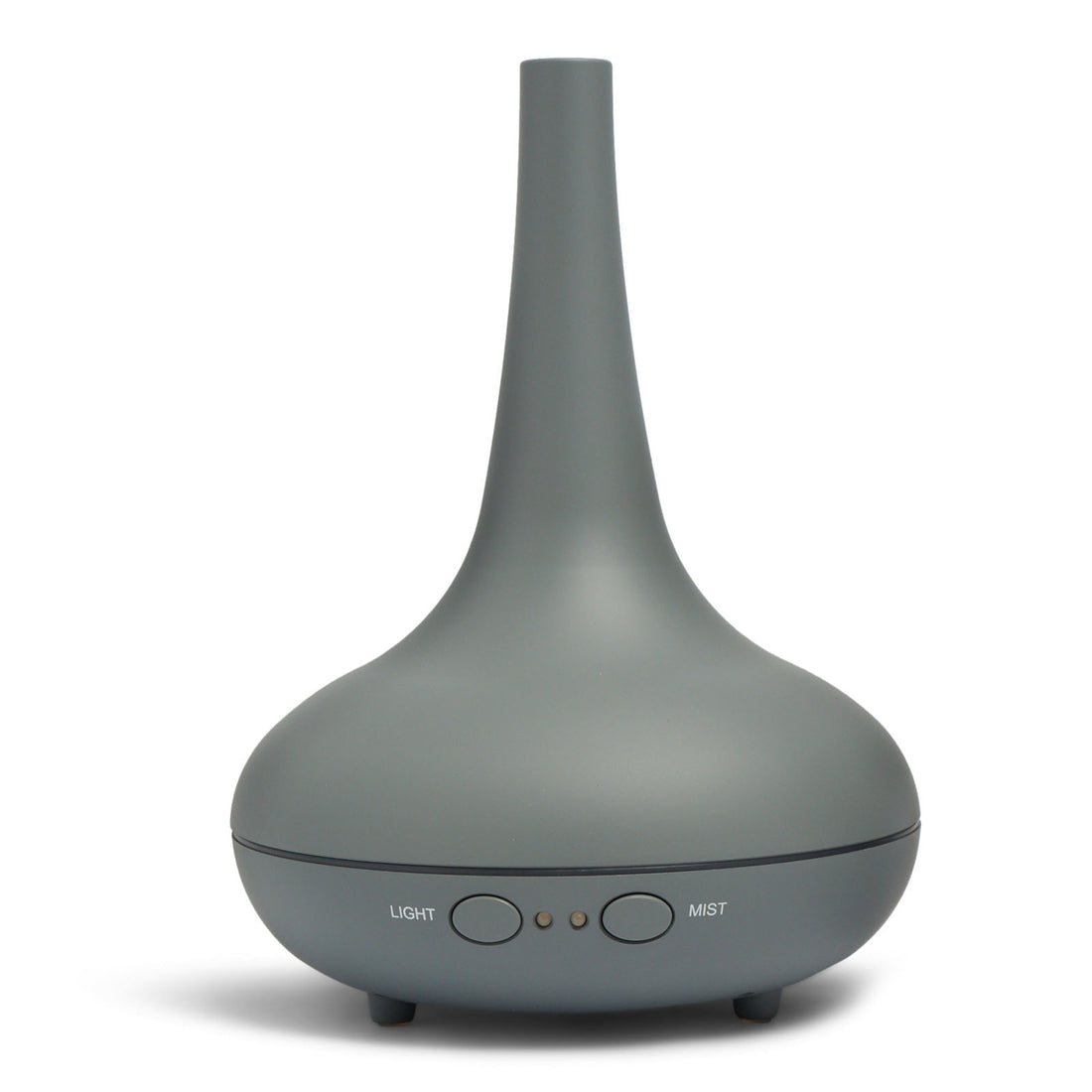 Essential Oil Diffuser Ultrasonic Humidifier Aromatherapy LED Light 200ML 3 Oils - Matte Grey-Aroma Diffusers &amp; Humidifiers-PEROZ Accessories
