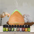 Purespa Diffuser Set With 10 Pack Diffuser Oils Humidifier Aromatherapy - Light Wood-Aroma Diffusers & Humidifiers-PEROZ Accessories