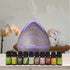 Purespa Diffuser Set With 10 Pack Diffuser Oils Humidifier Aromatherapy - Violet-Aroma Diffusers & Humidifiers-PEROZ Accessories