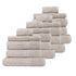 Royal Comfort 20 Piece Cotton Bamboo Towel Bundle Set 450GSM Luxurious Absorbent - Beige-Towels-PEROZ Accessories