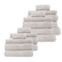 Royal Comfort 18 Piece Cotton Bamboo Towel Bundle Set 450GSM Luxurious Absorbent - Sea Holly-Towels-PEROZ Accessories