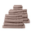 Royal Comfort 16 Piece Egyptian Cotton Eden Towel Set 600GSM Luxurious Absorbent - Champagne-Towels-PEROZ Accessories