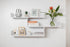 ZURICH MULTI LEVEL SHELF KIT (WHITE)-Furniture > Living Room-PEROZ Accessories