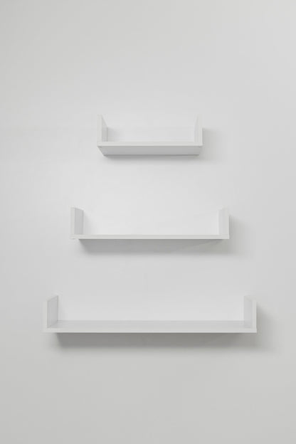 OSLO THREE PIECE SHELF KIT (WHITE)-Furniture &gt; Living Room-PEROZ Accessories