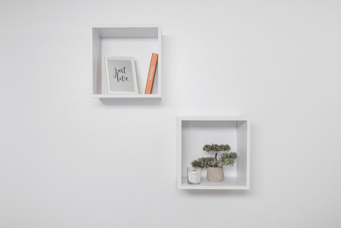 BERGEN CUBE TWIN PACK (WHITE)-Furniture &gt; Living Room-PEROZ Accessories