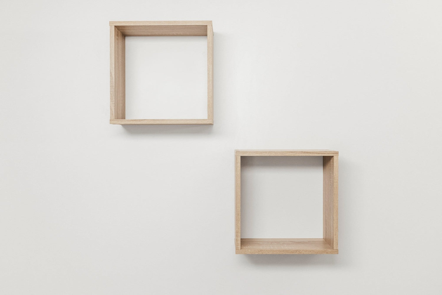 BERGEN CUBE TWIN PACK (OAK)-Furniture &gt; Living Room-PEROZ Accessories